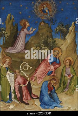 Agonie dans le jardin (c. 1405-1408) possiblement Colart de Laon / Colart de Laon Banque D'Images