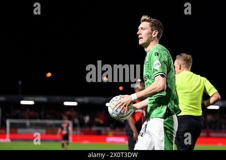 ALMERE - Tobias Lauritsen du Sparta Rotterdam célèbre le 1-1 lors du match néerlandais Eredivisie entre Almere City FC et Sparta Rotterdam au stade Almere City FC le 13 avril 2024 à Almere, pays-Bas. ANP GERRIT VAN COLOGNE Banque D'Images