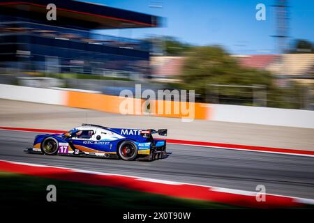 17 LAFARGUE Patrice (fra), LUNARDI Dino (fra), M Racing, Ligier JS P320 - Nissan, action lors de la 1ère manche de la Michelin le Mans Cup 2024 sur le circuit de Barcelona-Catalunya du 12 au 14 avril 2024 à Montmelo, Espagne Banque D'Images