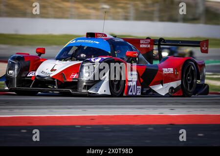 20 MOLLER Jens Reno (dnk), High Class Racing, Ligier JS P320 - Nissan, action lors de la 1ère manche de la Michelin le Mans Cup 2024 sur le circuit de Barcelona-Catalunya du 12 au 14 avril 2024 à Montmelo, Espagne Banque D'Images