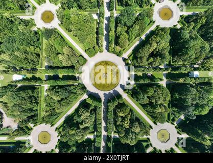 Grande fontaine de Herrenhausen jardins de Herrenhausen Palace situé à Hanovre, Allemagne Banque D'Images