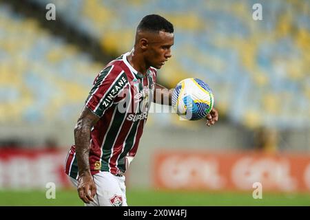 Rio, Brésil - 13 avril 2024, joueur de Marquinhos dans le match entre Fluminense x Red Bull Bragantino par le championnat brésilien du 1er tour, à Maracana Banque D'Images