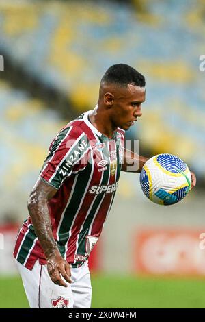 Rio, Brésil - 13 avril 2024, joueur de Marquinhos dans le match entre Fluminense x Red Bull Bragantino par le championnat brésilien du 1er tour, à Maracana Banque D'Images