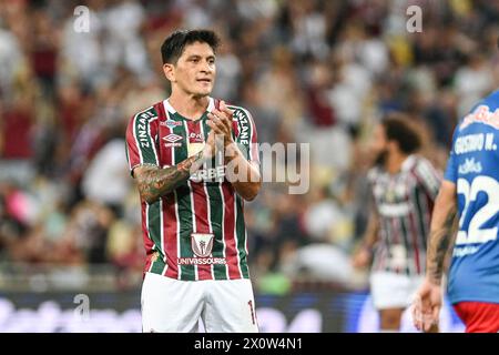 Rio, Brésil - 13 avril 2024, joueur allemand de Cano (atacante) dans un match entre Fluminense x Red Bull Bragantino par le championnat brésilien du 1er tour, Banque D'Images