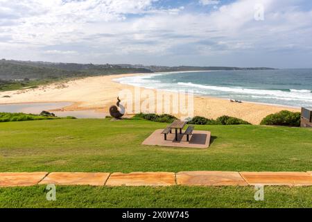 Plage de Short point de la réserve de loisirs, Merimbula, Nouvelle-Galles du Sud, Australie Banque D'Images