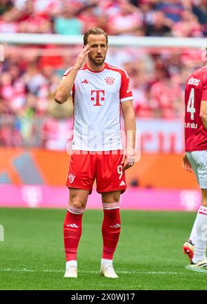 Harry Kane, FCB 9 dans le match FC BAYERN MUENCHEN - 1.FC Koeln 2-0 le 13 avril 2024 à Munich, Allemagne. Saison 2023/2024, 1.Bundesliga, FCB,, Muenchen, journée 29, 29.Spieltag photographe : ddp images / STAR-images - LA RÉGLEMENTATION DFL INTERDIT TOUTE UTILISATION DE PHOTOGRAPHIES comme SÉQUENCES D'IMAGES et/ou QUASI-VIDÉO - Banque D'Images