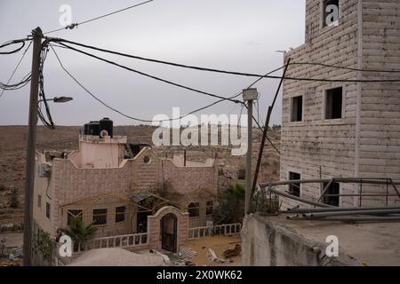 Le village palestinien d'at-Tuwani dans la Westbank Banque D'Images