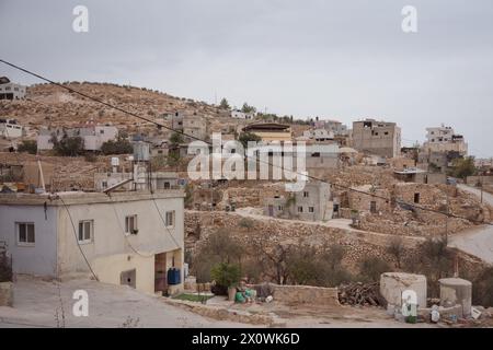 Le village palestinien d'at-Tuwani dans la Westbank Banque D'Images