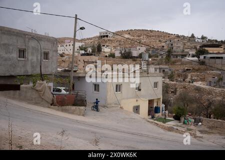 Le village palestinien d'at-Tuwani dans la Westbank Banque D'Images