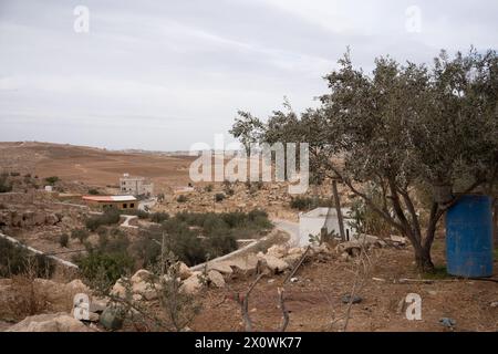 Le village palestinien d'at-Tuwani dans la Westbank Banque D'Images