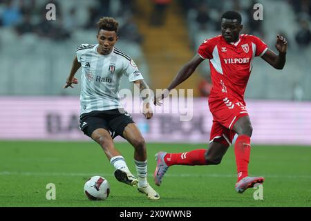 Istanbul, Turquie. 13 avril 2024. Istanbul, Turquie, 13 avril 2024 : Gedson Fernandes (83 Besiktas) lors du match de football de la Super League turque entre Besiktas et Samsunspor au stade Tupras, Turquie. (EO/SPP) crédit : photo de presse sportive SPP. /Alamy Live News Banque D'Images