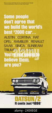 Publicité du magazine vintage « Playboy », numéro de mars 1969, États-Unis Banque D'Images
