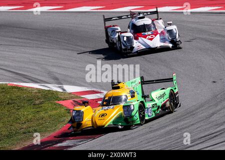 43 ALVAREZ Sebastian (mex), LOMKO Vladislav (fra), DILLMANN Tom (fra), compétition Inter Europol, ORECA 07 - Gibson, action lors de la 1ère manche des European le Mans Series 2024 sur le circuit de Barcelona-Catalunya du 12 au 14 avril 2024 à Montmelo, Espagne - photo Eric Alonso / DPPI Banque D'Images