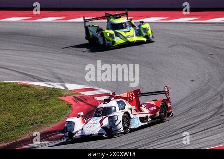 24 FALB John (usa), NOBLE Colin (gbr), COSTA BALBOA Albert (spa), Nielsen Racing, Oreca 07 - Gibson, action lors de la 1ère manche des European le Mans Series 2024 sur le circuit de Barcelona-Catalunya du 12 au 14 avril 2024 à Montmelo, Espagne - photo Eric Alonso / DPPI Banque D'Images
