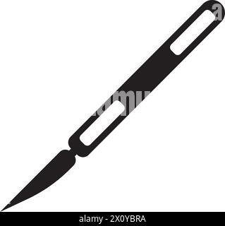 couteau - modèle de conception vectoriel d'icône de papeterie Illustration de Vecteur