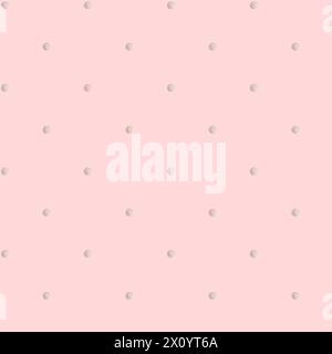 Pois sur fond rose. Motif sans couture. Fête d'enfants, baby shower, anniversaire. Conception simple pour papier peint, cartes, papier d'emballage, statio Banque D'Images