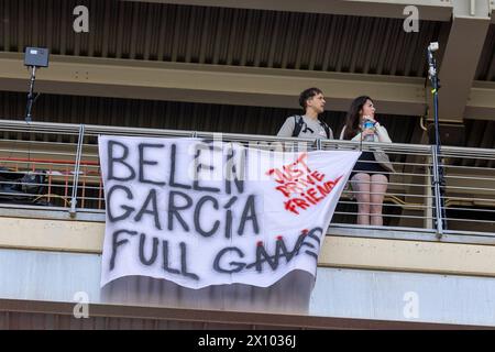 MONTMELO, Espagne. 14 avril 2024. AMBIANCE PUBLIC ELMS 4H DE BARCELONE PENDANT LES 4 HEURES DE BARCELONE, PREMIÈRE COURSE DE LA SÉRIE EUROPÉENNE LE MANS 2024 AU CIRCUIT DE BARCELONA-CATALUNYA, MONTMELO (ESP), 12-14/2024 AVRIL - PHOTO LAURENT CARTALADE/AGENCE MPS CRÉDIT AGENCE MPS/ALAMY LIVE NEWS Banque D'Images