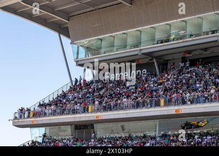 MONTMELO, Espagne. 14 avril 2024. AMBIANCE PUBLIC ELMS 4H DE BARCELONE PENDANT LES 4 HEURES DE BARCELONE, PREMIÈRE COURSE DE LA SÉRIE EUROPÉENNE LE MANS 2024 AU CIRCUIT DE BARCELONA-CATALUNYA, MONTMELO (ESP), 12-14/2024 AVRIL - PHOTO LAURENT CARTALADE/AGENCE MPS CRÉDIT AGENCE MPS/ALAMY LIVE NEWS Banque D'Images