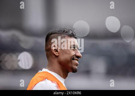 Sao Paulo, Brésil. 14 avril 2024. Paulinho lors du match entre Corinthians x Atletico Mineiro valable pour le Championnat brésilien 2024, qui s'est tenu à Arena Corinthians, Sao Paulo, Brésil. (Danilo Fernandes/SPP) crédit : photo de presse SPP Sport. /Alamy Live News Banque D'Images