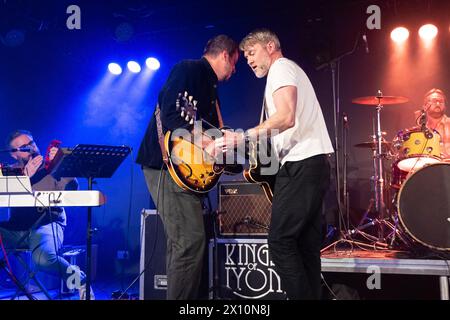 Glasgow, Écosse, Royaume-Uni. 13 avril 2024. Kings of Lyon jouant au Clyde Rooms, Edmonton House à Glasgow le 13 avril 2024 crédit : James Edmond/Alamy Live News Banque D'Images