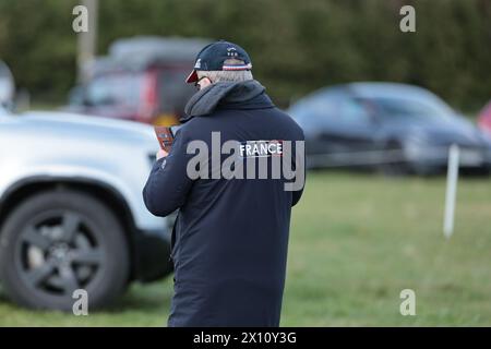 Burnham Market, Norfolk, Royaume-Uni. 14 avril 2024. Équipe de France au Burnham Market International Horse Trials le 14 avril 2024, Burnham Market, Royaume-Uni (photo de Maxime David crédit : MXIMD Pictures/Alamy Live News crédit : MXIMD Pictures/Alamy Live News Banque D'Images