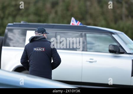 Burnham Market, Norfolk, Royaume-Uni. 14 avril 2024. Équipe de France au Burnham Market International Horse Trials le 14 avril 2024, Burnham Market, Royaume-Uni (photo de Maxime David crédit : MXIMD Pictures/Alamy Live News crédit : MXIMD Pictures/Alamy Live News Banque D'Images