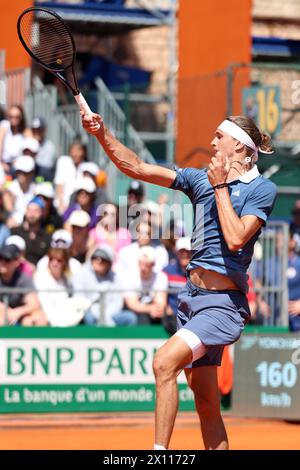 Monaco, Monaco. 11 avril 2024. A.Zverev d'Allemagne lors du jour 6 du Rolex Monte-Carlo Masters 1000 au Monte-Carlo Country Club le 11 avril 2024 à Monte-Carlo, Monaco- Alexander ZVEREV - Tennis - - photo et copyright Thierry CARPICO/ATP images (CARPICO Thierry/ATP/SPP) crédit : SPP Sport Press photo. /Alamy Live News Banque D'Images