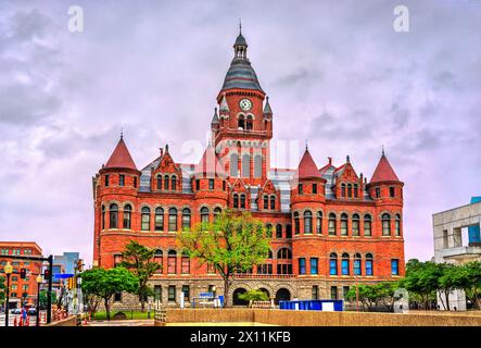 Old Red Courthouse Museum à Dallas - Texas, États-Unis Banque D'Images