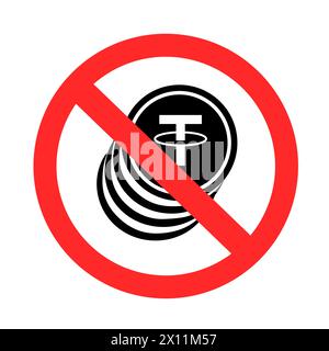 icône de symbole de signe de paiement de devise crypto Illustration de Vecteur