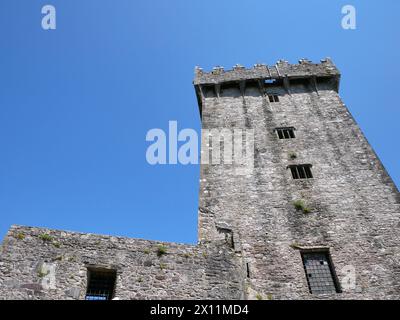 Ancienne tour du château celtique, château de Blarney en Irlande, ancienne forteresse celtique Banque D'Images