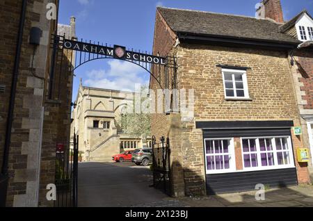 École d'Oakham dans la ville du comté de Rutland, Angleterre Banque D'Images