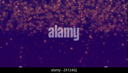 Image de taches lumineuses sur fond bleu Banque D'Images