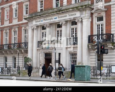 École de philosophie et de sciences économiques, centre de Londres, Royaume-Uni Banque D'Images