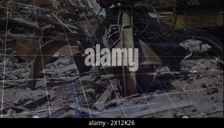 Image du traitement des données sur vidage des ordures Banque D'Images