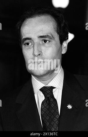 Vienne le 1er octobre 1990 : Jose Carreras (photo) et l'acteur Klaus Maria Brandauer ont reçu l'insigne d'honneur d'or pour les mérites de Vienne. - 19901001 PD0009 - Rechteinfo : droits gérés (RM) Banque D'Images