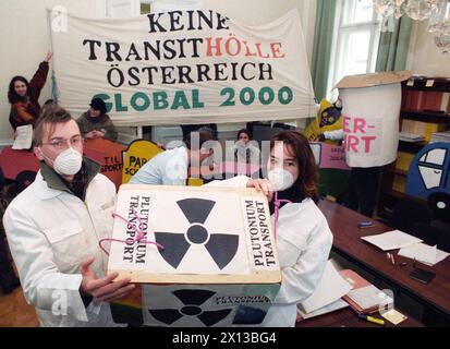 Vienne le 26 janvier 1994 : l'organisation environnementale autrichienne Global 2000 a réclamé des changements dans la politique de circulation au sein de l'Union européenne. - 19940126 PD0012 - Rechteinfo : droits gérés (RM) Banque D'Images