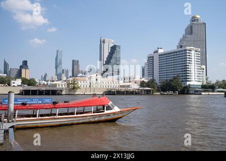 Icône de service de bateau Siam Bangkok Thaïlande Banque D'Images