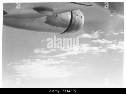 PHOTOS DIVERSES DE LA VISITE DU PREMIER MINISTRE AUX Etats-Unis - vues depuis le bateau à hydravion "Berwick" dans lequel le premier ministre a volé de l'Amérique à l'Angleterre British Army Banque D'Images