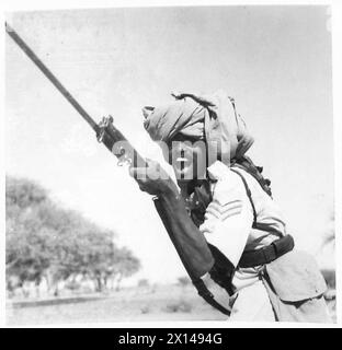 PHOTOGRAPHIES PRISES DE LA FORCE DE DÉFENSE SOUDANAISE - types de recrues, Armée britannique Banque D'Images