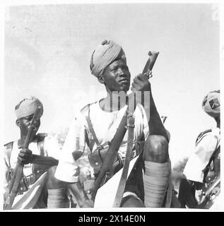 PHOTOGRAPHIES PRISES DE LA FORCE DE DÉFENSE SOUDANAISE - types de recrues, Armée britannique Banque D'Images