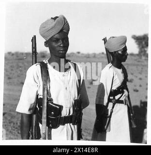 PHOTOGRAPHIES PRISES DE LA FORCE DE DÉFENSE SOUDANAISE - types de recrues, Armée britannique Banque D'Images