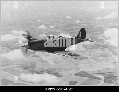 LA CLOCHE AIRACOBRA - la cloche AIRACOBRA en vol - vue A.2 du dessus de la Royal Air Force Banque D'Images