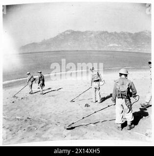 L'armée britannique opéra en Afrique du Nord, en Sicile, en Italie, dans les Balkans et en Autriche entre 1942 et 1946. Banque D'Images