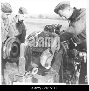 ITALIE : HUITIÈME ARMÉE : SÉRIE REME - le moteur 7 cylindres Wright Cyclone 250 CH dont le Honey est équipé British Army Banque D'Images