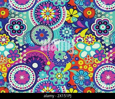motif floral abstrait sans couture Illustration de Vecteur