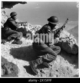 DERNIÈRES PHOTOS DU DÉSERT occidental - un avant-poste dans une position avancée près de Sollum British Army Banque D'Images