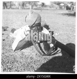 PHOTOGRAPHIES PRISES DE LA FORCE DE DÉFENSE SOUDANAISE - types de recrues, Armée britannique Banque D'Images