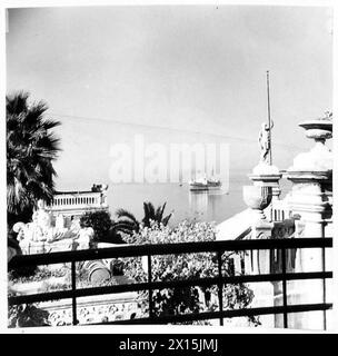 INVASION DE L'ITALIE : LA DIVISION AÉROPORTÉE OCCUPE TARENTE - Un navire-hôpital dans le port de Tarente Armée britannique Banque D'Images