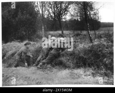 FUSIL IRLANDAIS DE LONDRES - entraînement dans le Sussex - hiver 1939/40 Armée britannique Banque D'Images