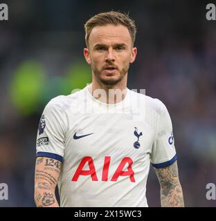 07 avril 2024 - Tottenham Hotspur v Nottingham Forest - premier League - Tottenham Hotspur Stadium. James Maddison en action. Image : Mark pain / Alamy Live News Banque D'Images